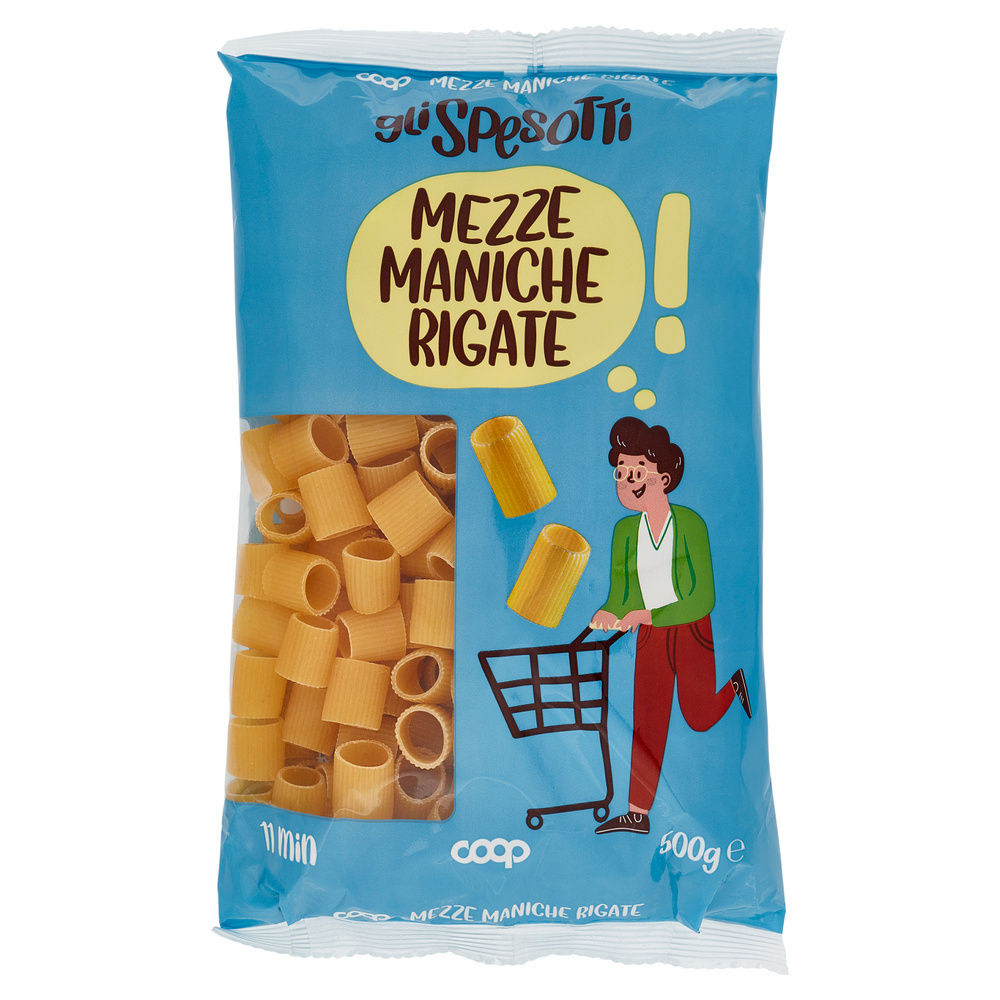 PASTA DI SEMOLA MEZZE MANICHE RIGATE GLI SPESOTTI COOP G500 - 0