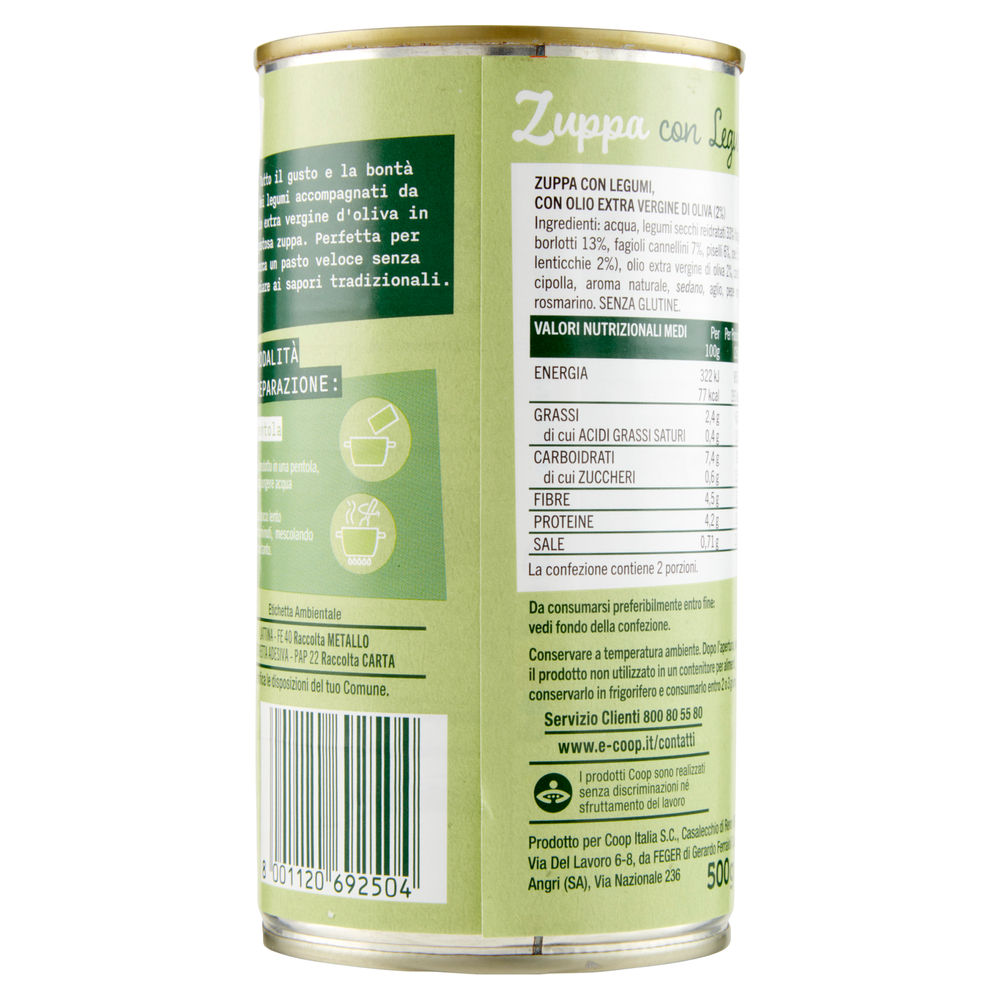 ZUPPA CON LEGUMI COOP LATTINA G500 - 1