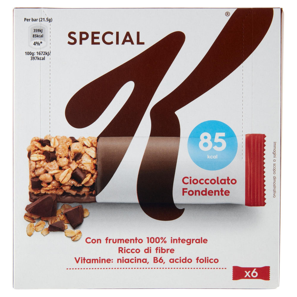 BARRETTA KELLOGG'S SPECIAL K CIOCCOLATO FONDENTE SCATOLA PZ.6 G 129 - 1