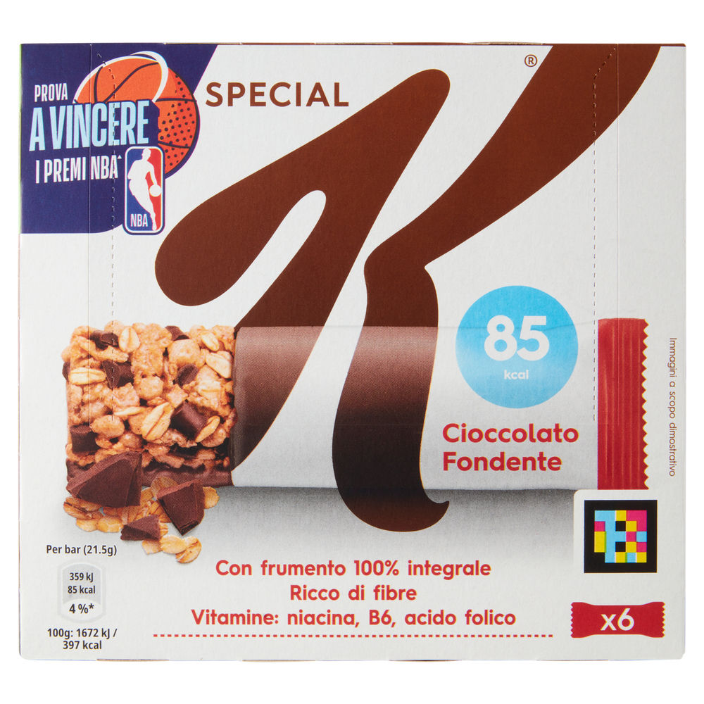 BARRETTA KELLOGG'S SPECIAL K CIOCCOLATO FONDENTE SCATOLA PZ.6 G 129 - 2