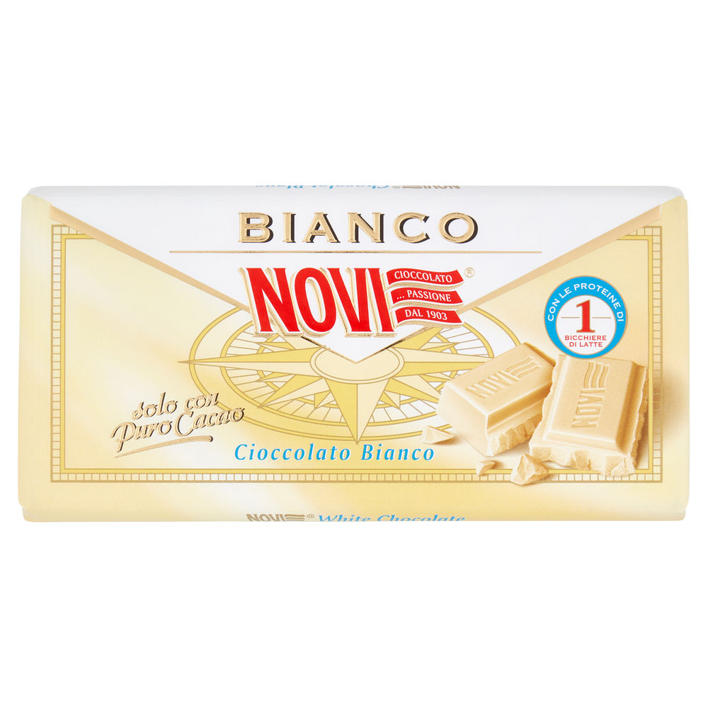 TAVOLETTA CIOCCOLATO NOVI BIANCO INCARTO G 100 - 0