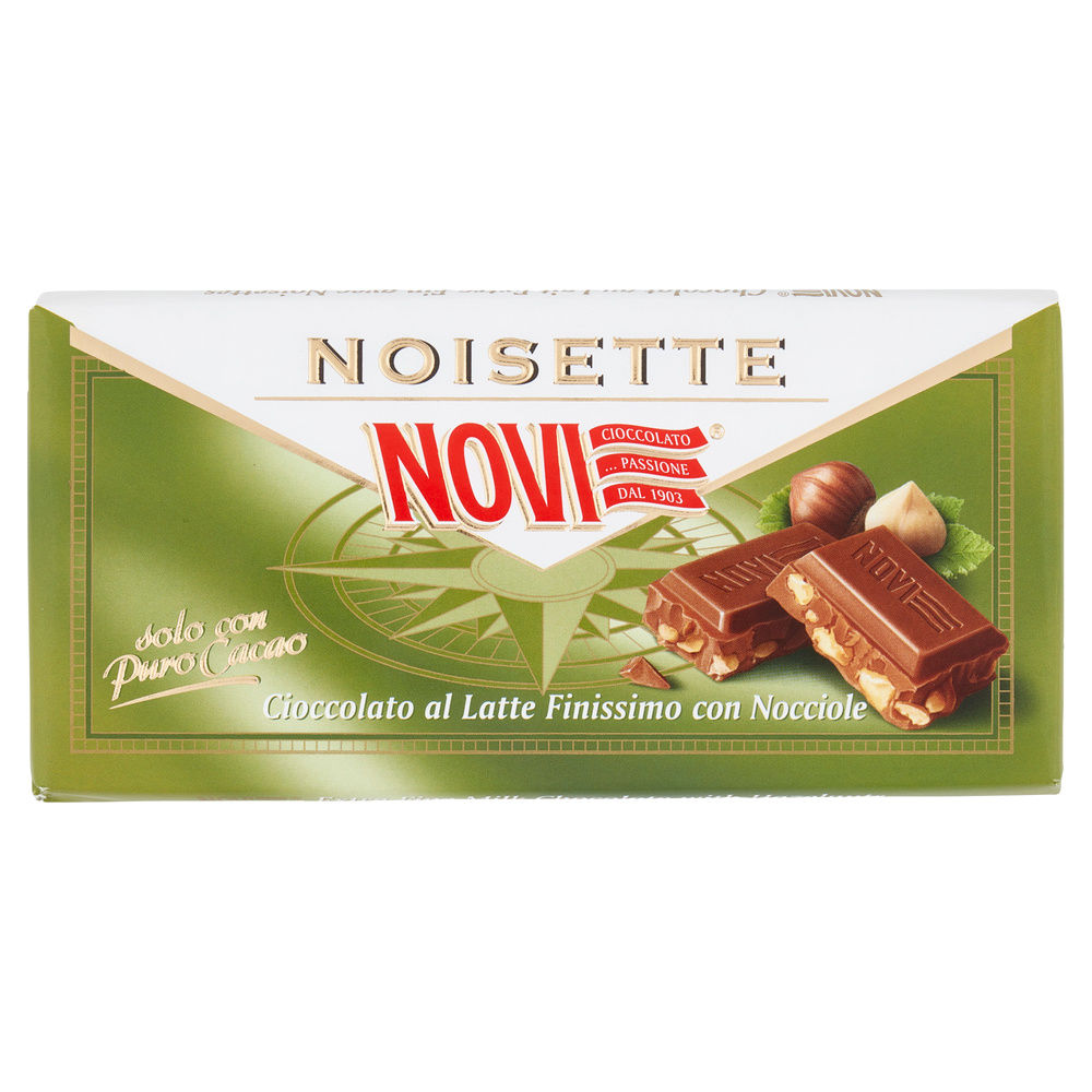 TAVOLETTA CIOCCOLATO NOISETTE LATTE/NOCCIOLE NOVI  INCARTO G 100 - 2
