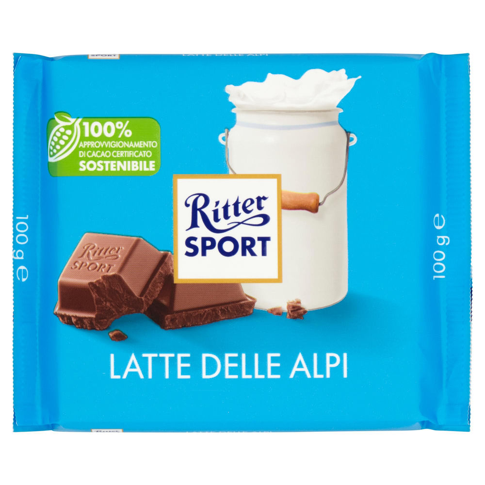 TAVOLETTA CIOCCOLATO RITTER SPORT ALPENMILCH G 100 - 0