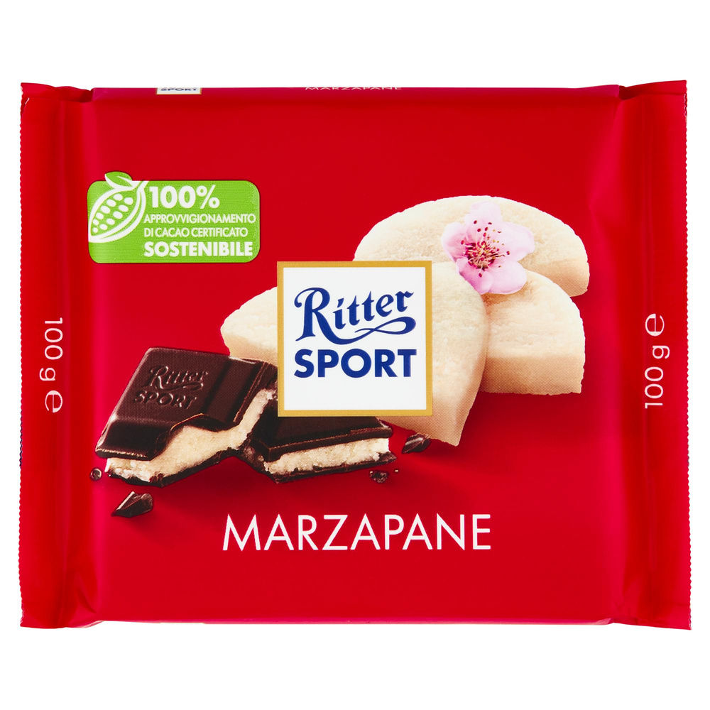 TAVOLETTA CIOCCOLATO RITTER MARZAPANE INCARTO G 100 - 0