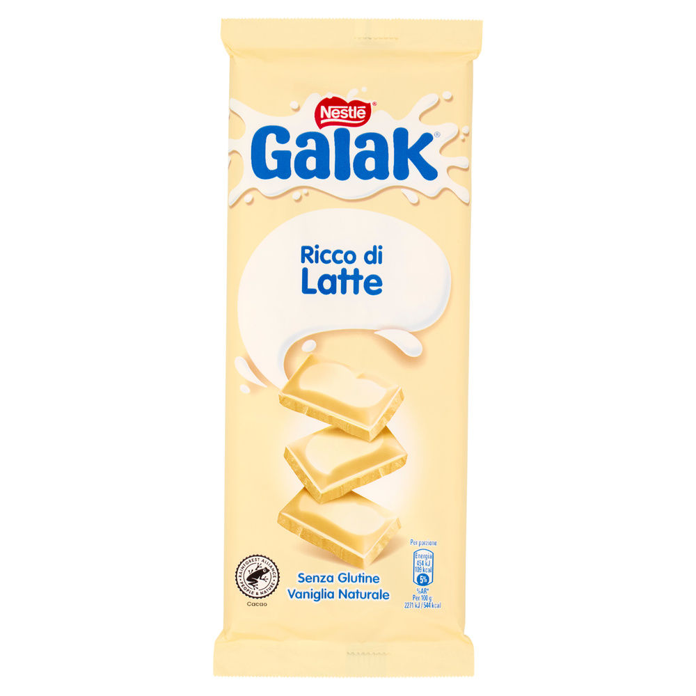 TAVOLETTA CIOCCOLATO GALAK NESTLE' BIANCO INCARTO G 100 - 0