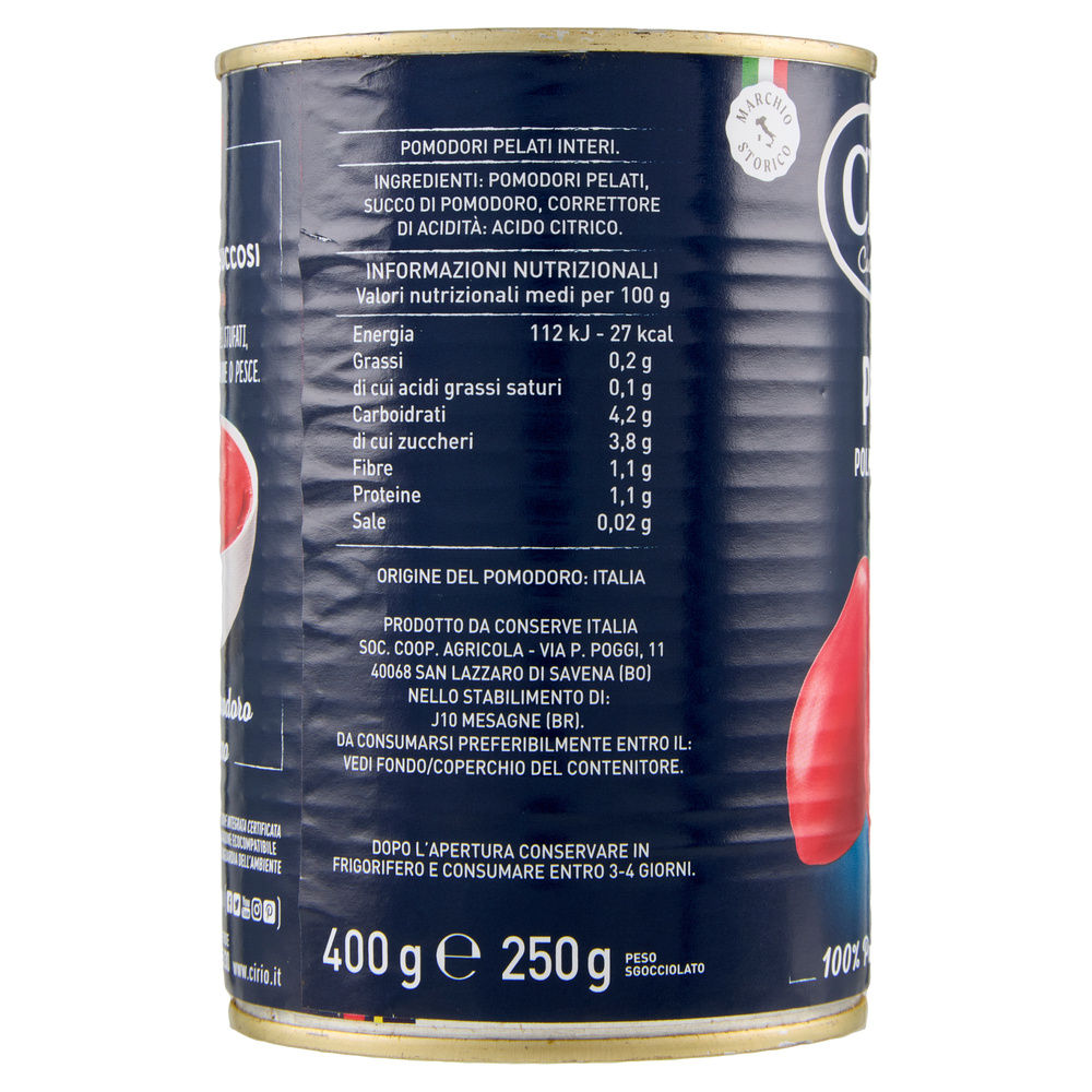 POMODORI PELATI CIRIO LATTINA G 400 - 5