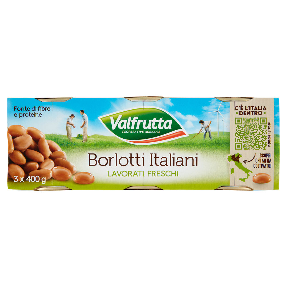 FAGIOLI BORLOTTI VALFRUTTA G 400X3 SGOCC G 250X3 - 0