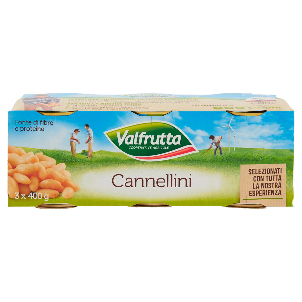 FAGIOLI CANNELLINI VALFRUTTA SC.G 400 SGOCC G 240X3 - 2
