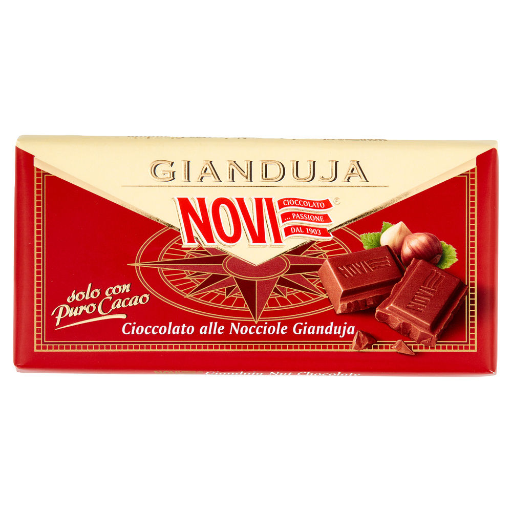 TAVOLETTA CIOCCOLATO NOVI NOCCIOLE GIANDUJA INCARTO G 100 - 4