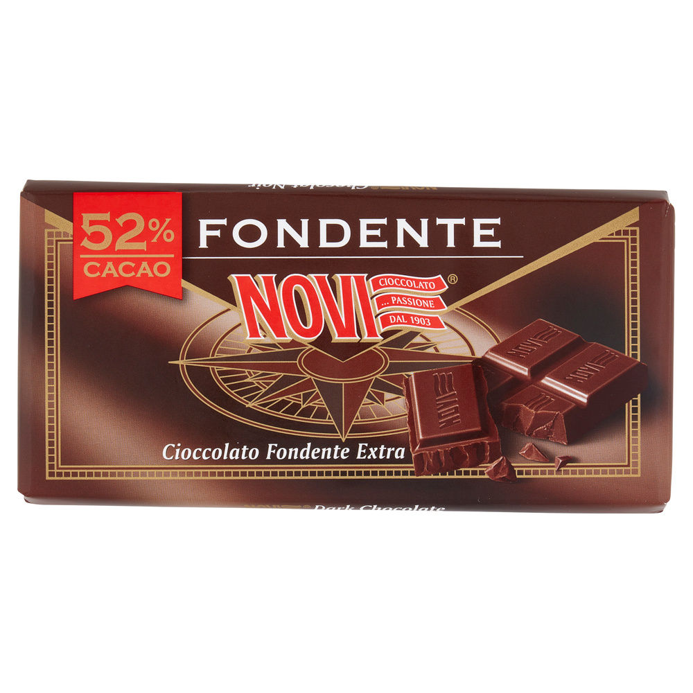 TAVOLETTA CIOCCOLATO NOVI FONDENTE EXTRA 52% INCARTO G100 - 3
