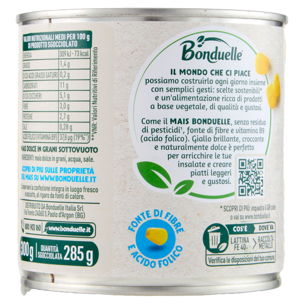 MAIS DOLCE IN GRANI BONDUELLE SC.AP.STR.G 300 SGOCC G 285 - 1
