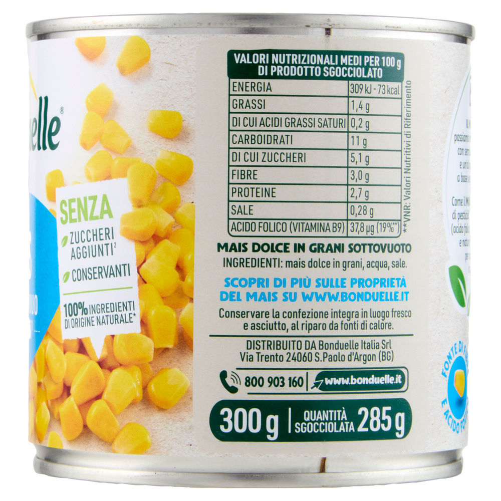 MAIS DOLCE IN GRANI BONDUELLE SC.AP.STR.G 300 SGOCC G 285 - 5