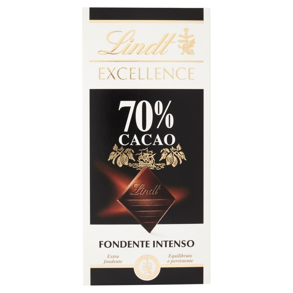 TAVOLETTA CIOCCOLATO LINDT EXCELLENCE 70% CACAO INCARTO G 100 - 2