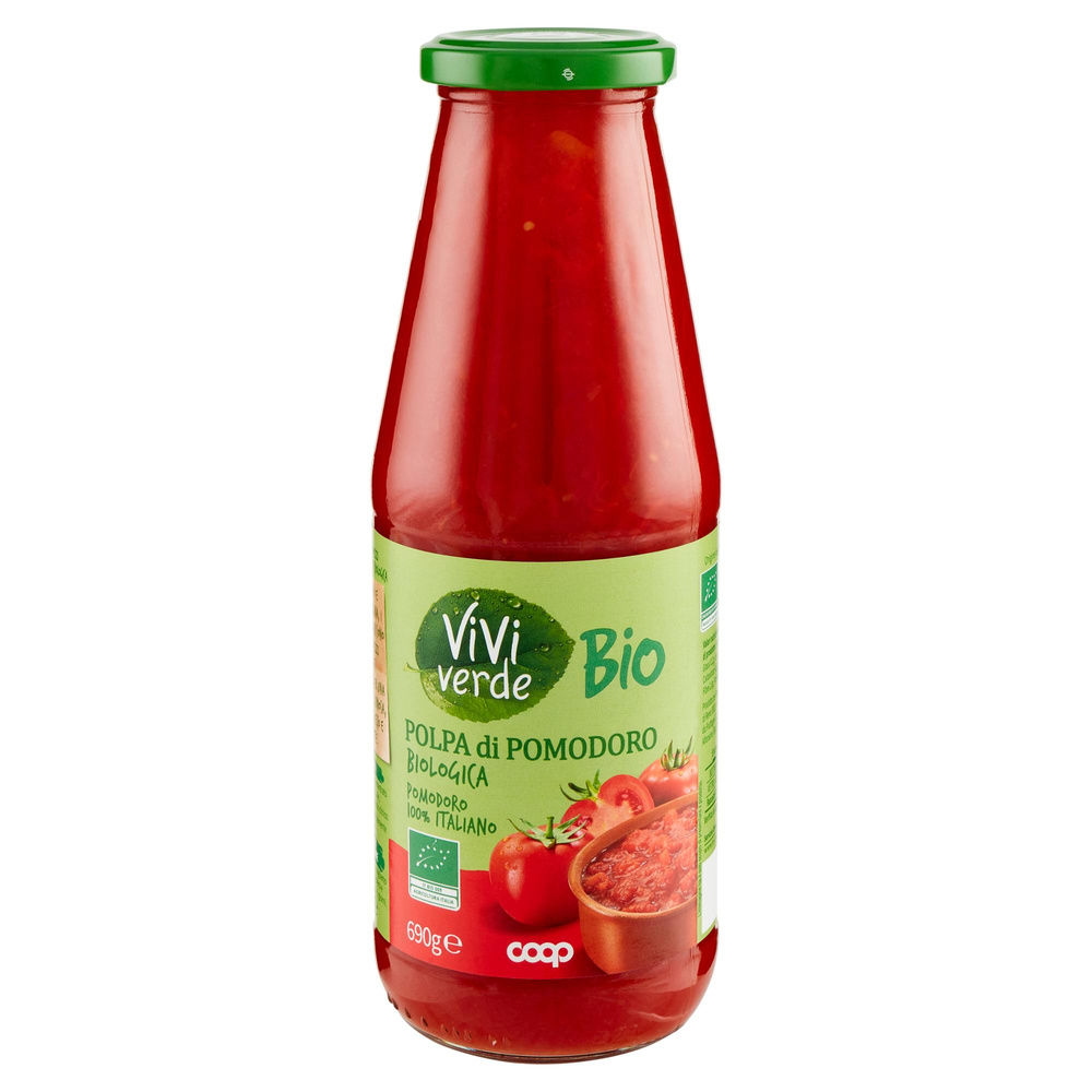 POLPA DI POMODORO VIVI VERDE BIO COOP BOTTIGLIA G 690 - 2