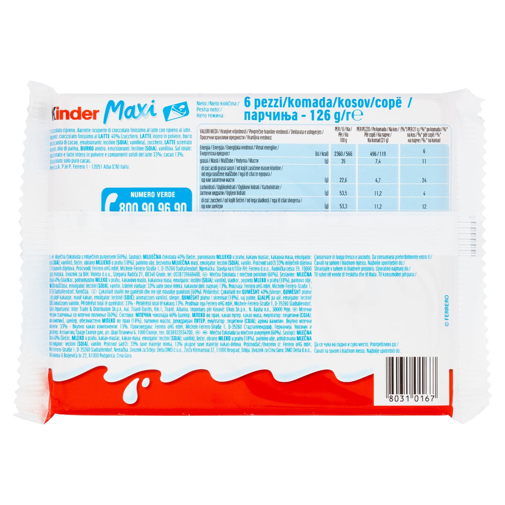 KINDER MAXI  T6 SCATOLA G 126 - 1
