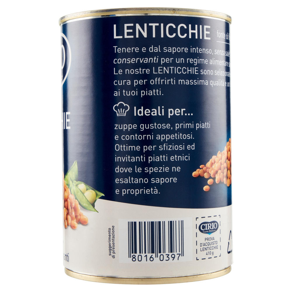 LENTICCHIE SENZA SALE CIRIO LATTINA G 240 - 2