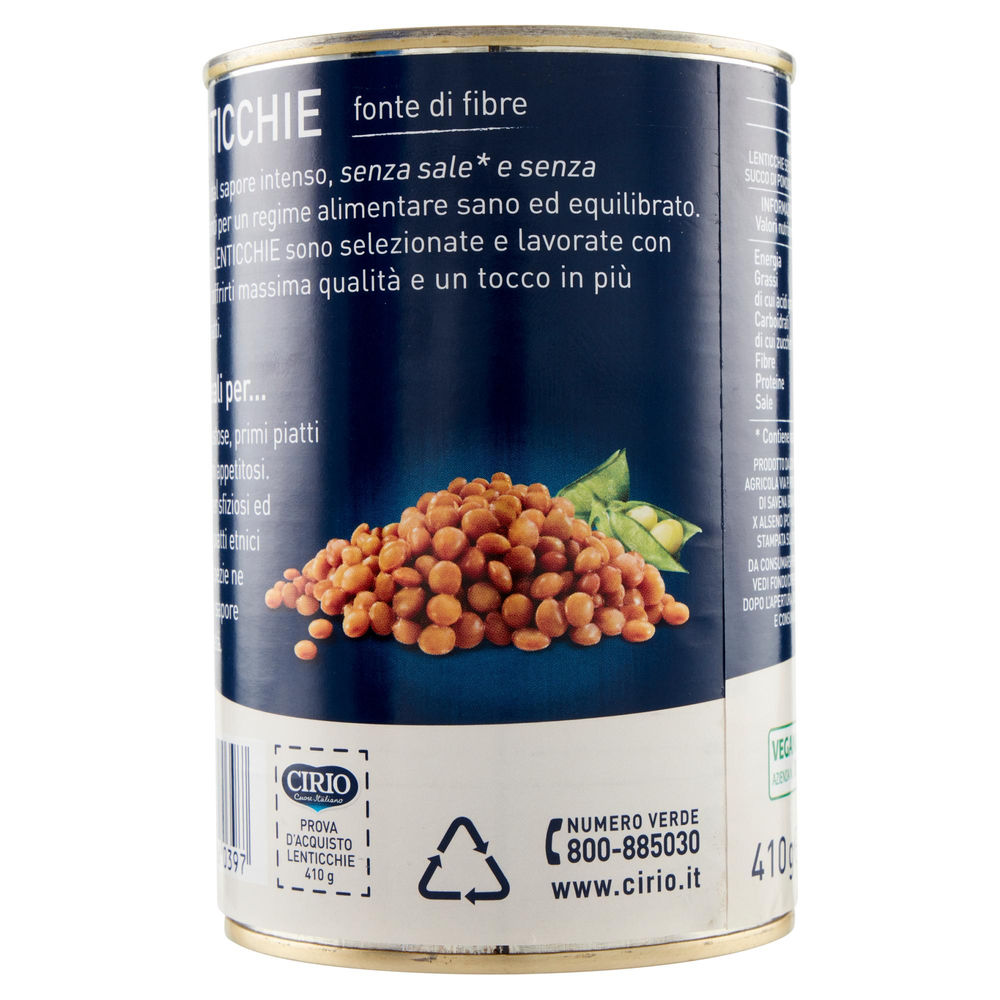 LENTICCHIE SENZA SALE CIRIO LATTINA G 240 - 1