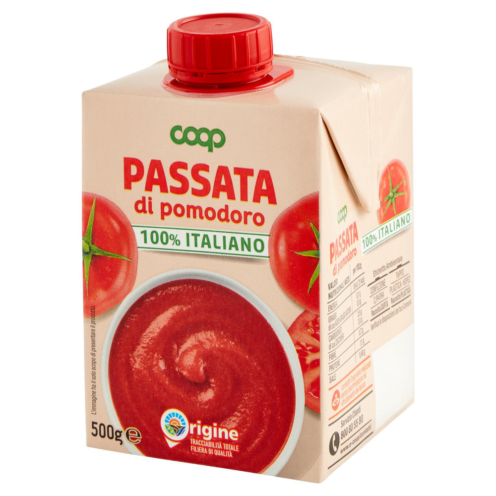 PASSATA DI POMODORO ORIGINE COOP BRIK G 500 - 8