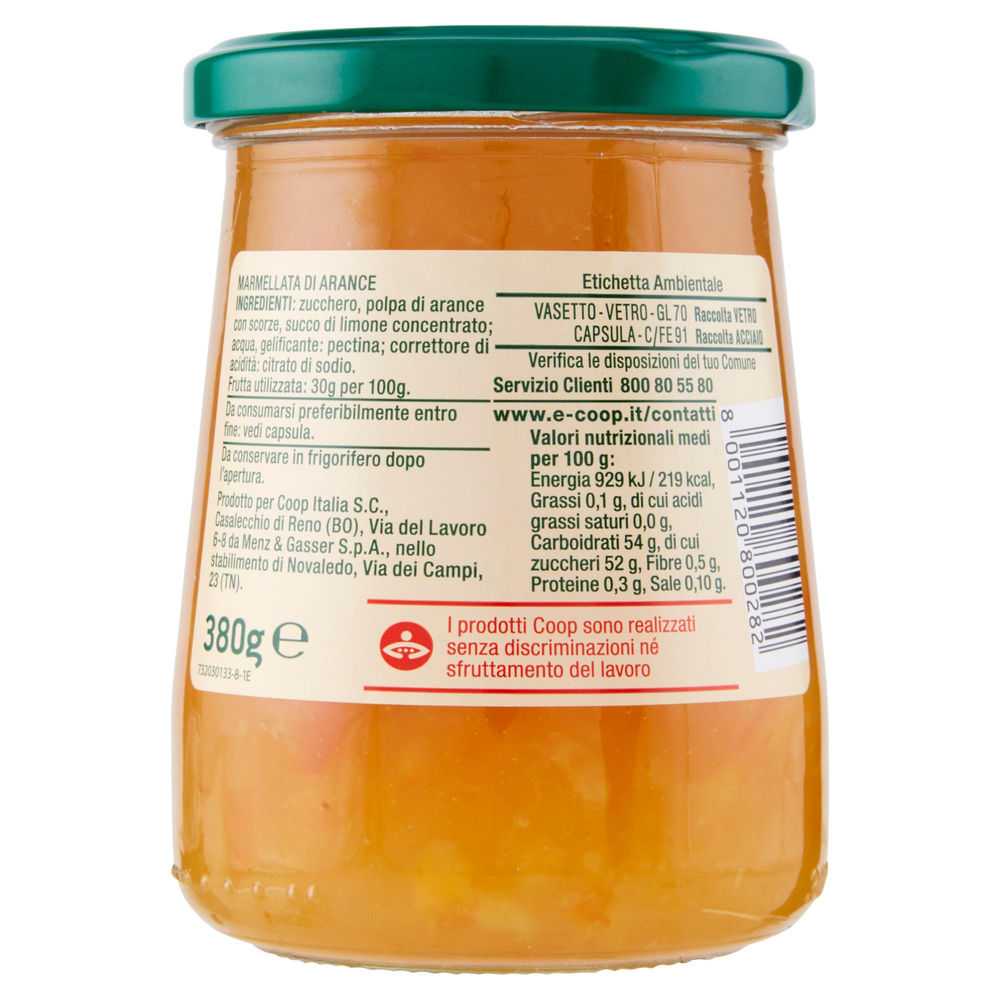 MARMELLATA DI ARANCE COOP VASO VETRO G 380 - 1
