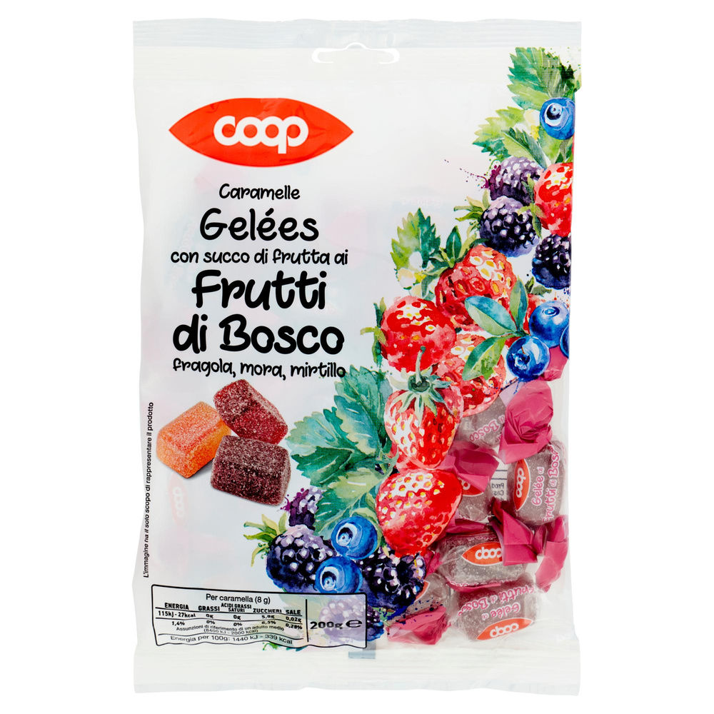 CARAMELLE GELEES AI FRUTTI DI BOSCO COOP BUSTA G 200 - 7