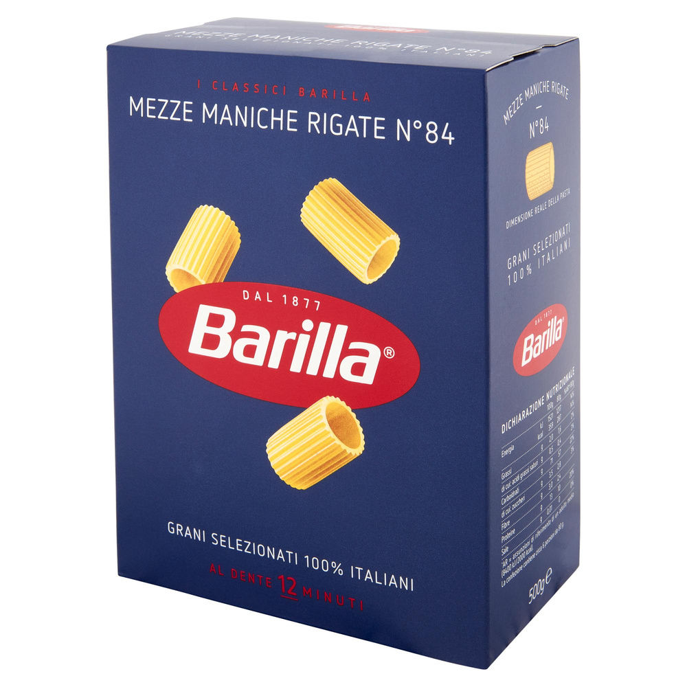 PASTA SEMOLA MEZZE MANICHE N 84 BARILLA SCATOLA G 500 - 8