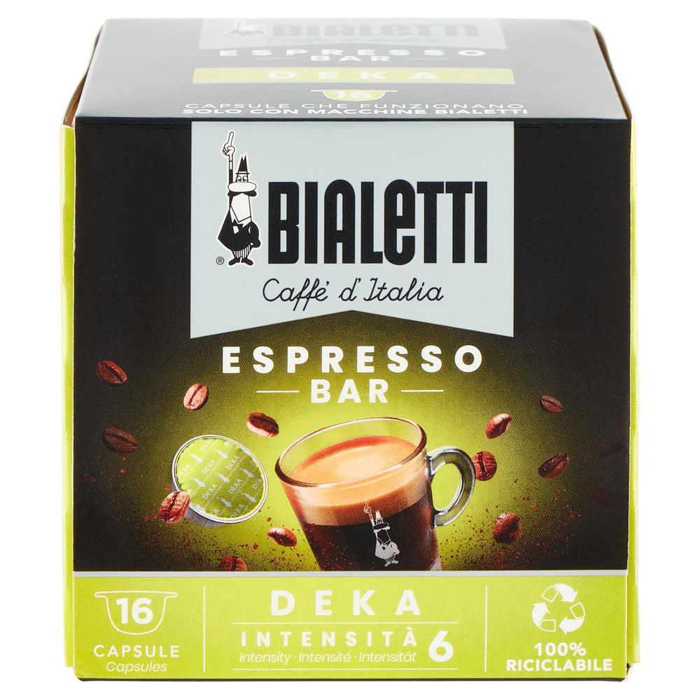 CAFFE' 16 CAPSULE BIALETTI ITALIA DECA  GUSTO RICCO G 112 - 2