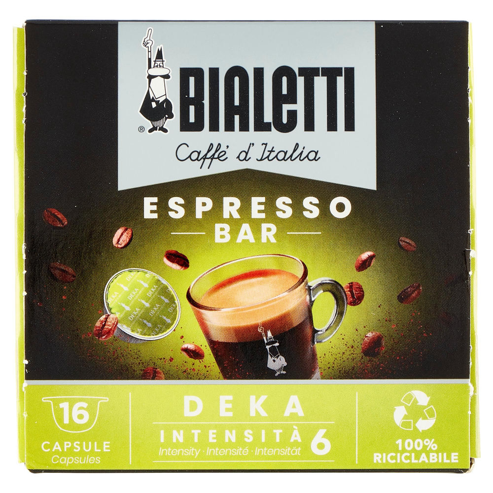 CAFFE' 16 CAPSULE BIALETTI ITALIA DECA  GUSTO RICCO G 112 - 3