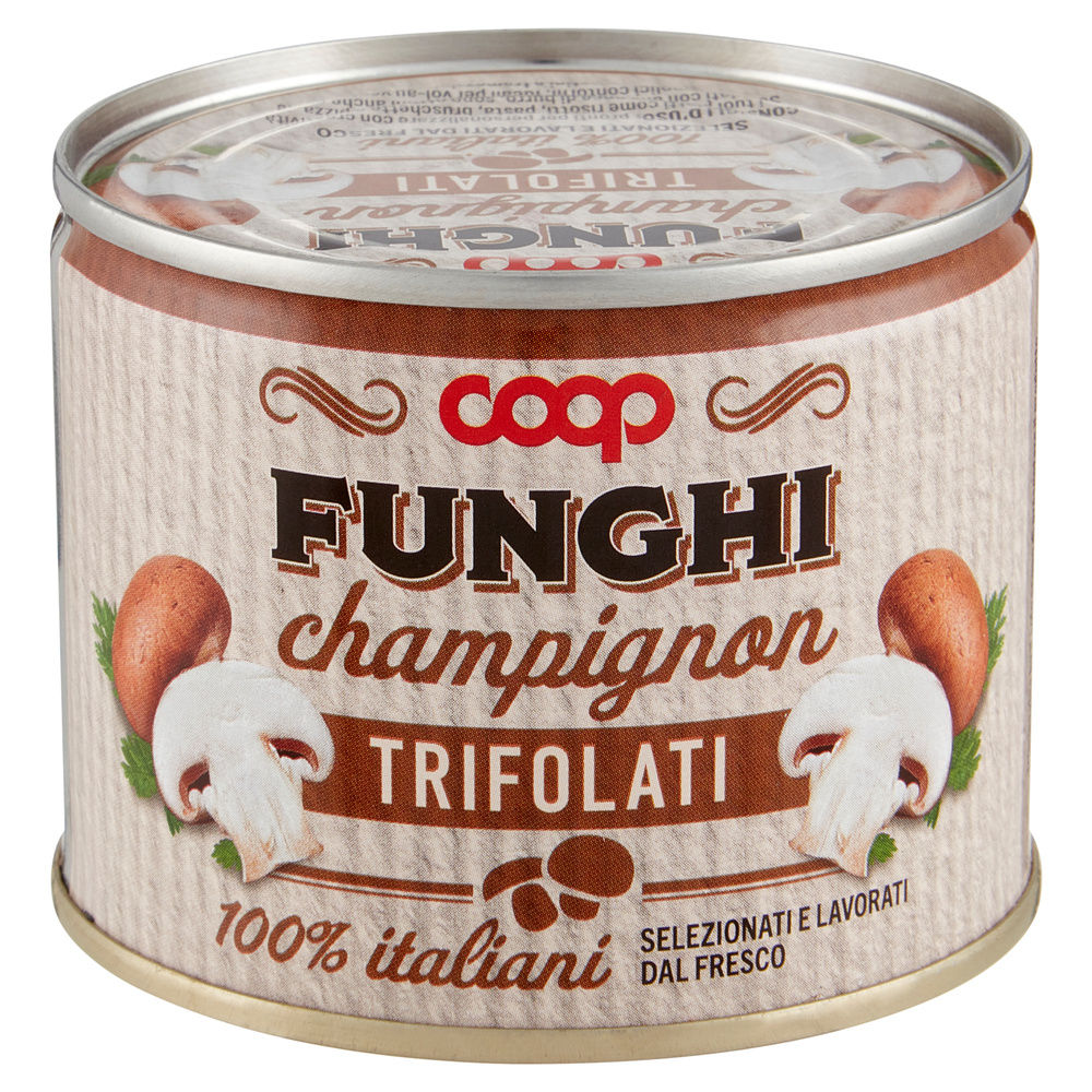 FUNGHI CHAMPIGNON TRIFOLATI COOP LATTINA G 185 - 2