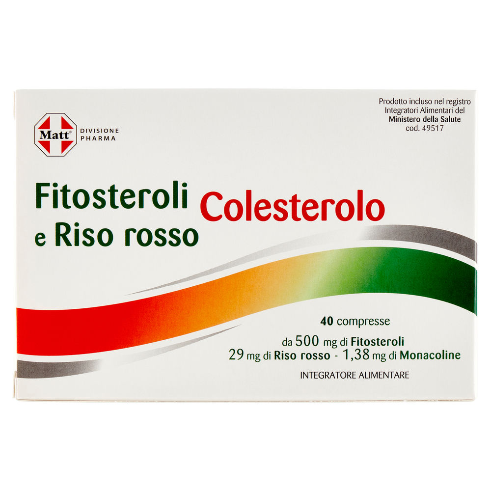 INTEGRATORE FITOSTEROLI E RISO ROSSO MATT G 40 - 1