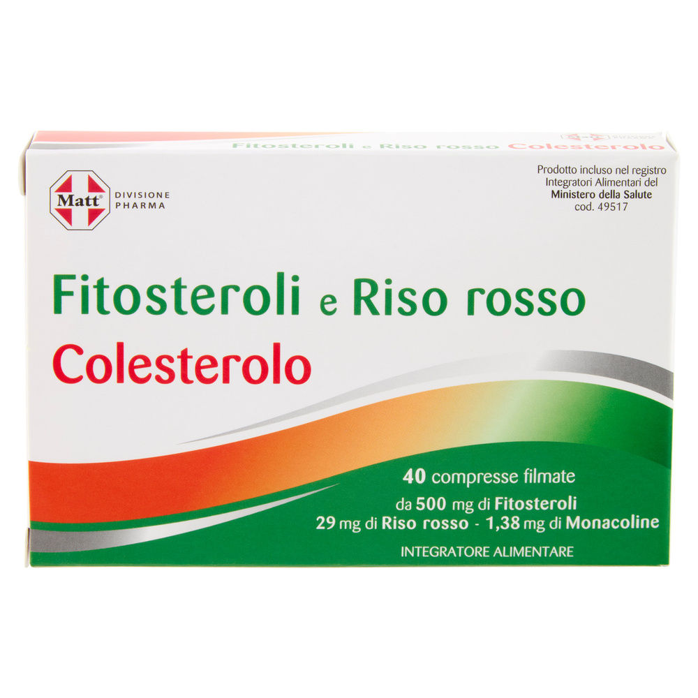 INTEGRATORE FITOSTEROLI E RISO ROSSO MATT G 40 - 10