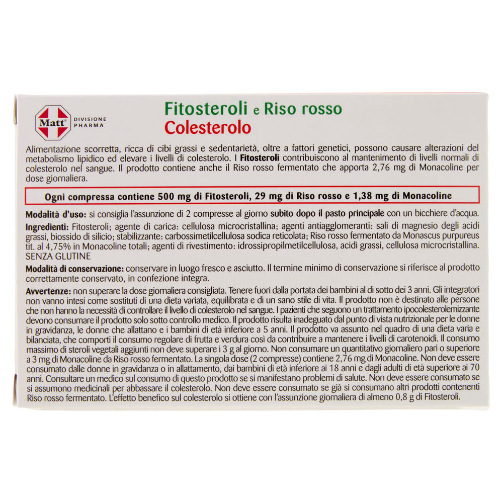 INTEGRATORE FITOSTEROLI E RISO ROSSO MATT G 40 - 3