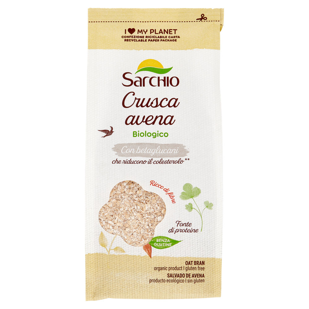 CRUSCA D'AVENA BIOLOGICA SENZA GLUTINE SARCHIO G 250 - 6