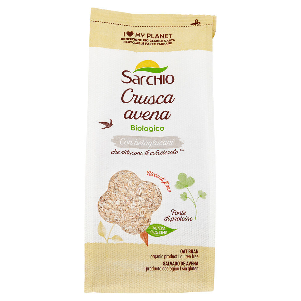 CRUSCA D'AVENA BIOLOGICA SENZA GLUTINE SARCHIO G 250 - 2