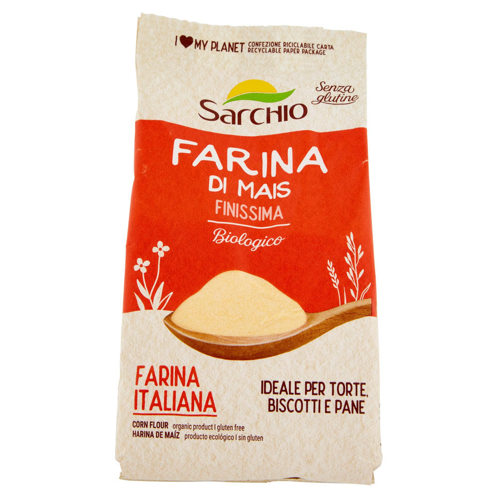 FARINA DI MAIS FINISSIMA SENZA GLUTINE BIOLOGICA SARCHIO G 500 - 3