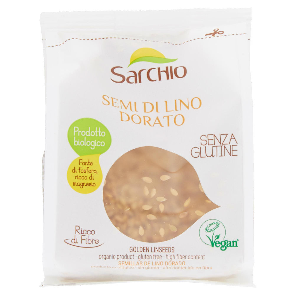 SEMI DI LINO DORATI SENZA GLUTINE BIOLOGICI SARCHIO G 180 - 3