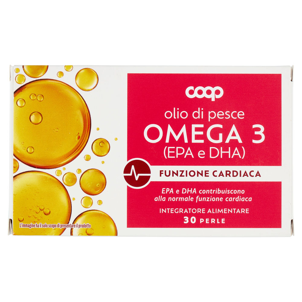 INTEGRATORE OMEGA 3 OLIO DI PESCE COOP SCATOLA 30 PERLE G.22,05 - 0