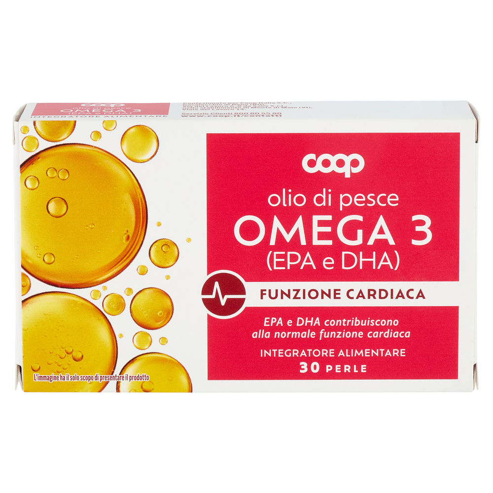 INTEGRATORE OMEGA 3 OLIO DI PESCE COOP SCATOLA 30 PERLE G.22,05 - 2