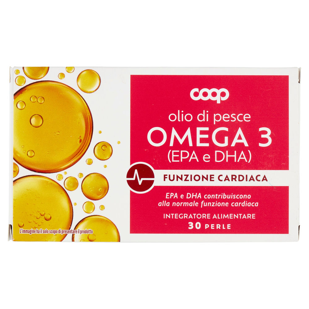 INTEGRATORE OMEGA 3 OLIO DI PESCE COOP SCATOLA 30 PERLE G.22,05 - 3