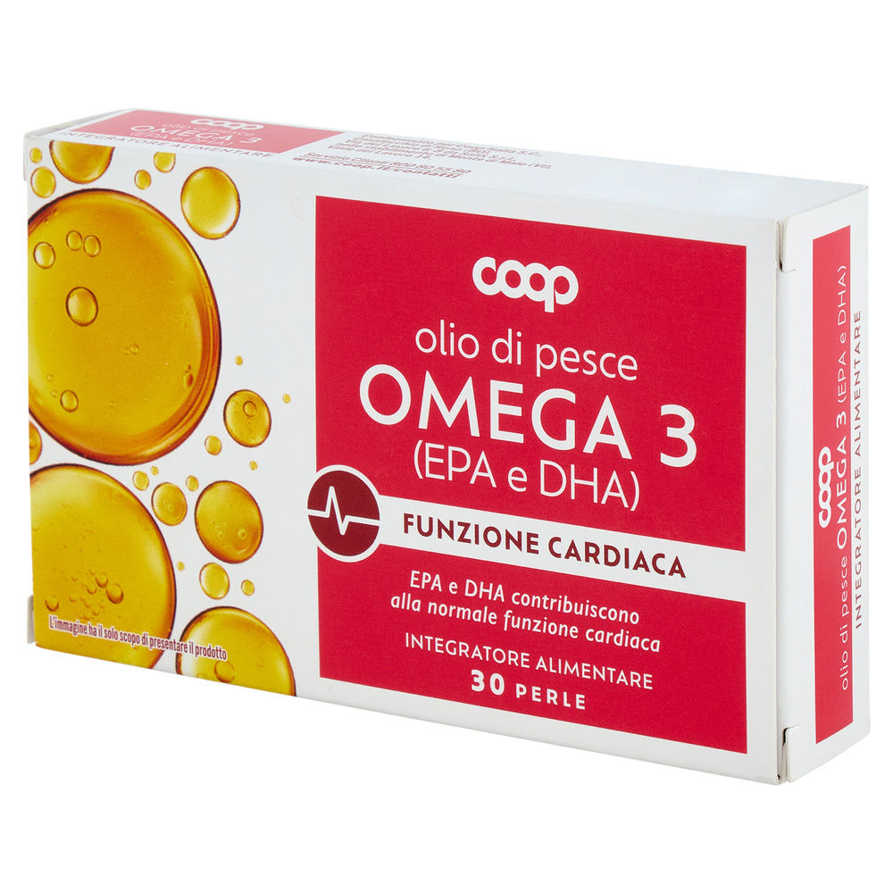 INTEGRATORE OMEGA 3 OLIO DI PESCE COOP SCATOLA 30 PERLE G.22,05 - 8