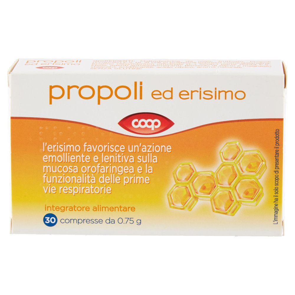 INTEGRATORE PROPOLI ED ERISIMO COOP SCATOLA 30 G22,5 - 2