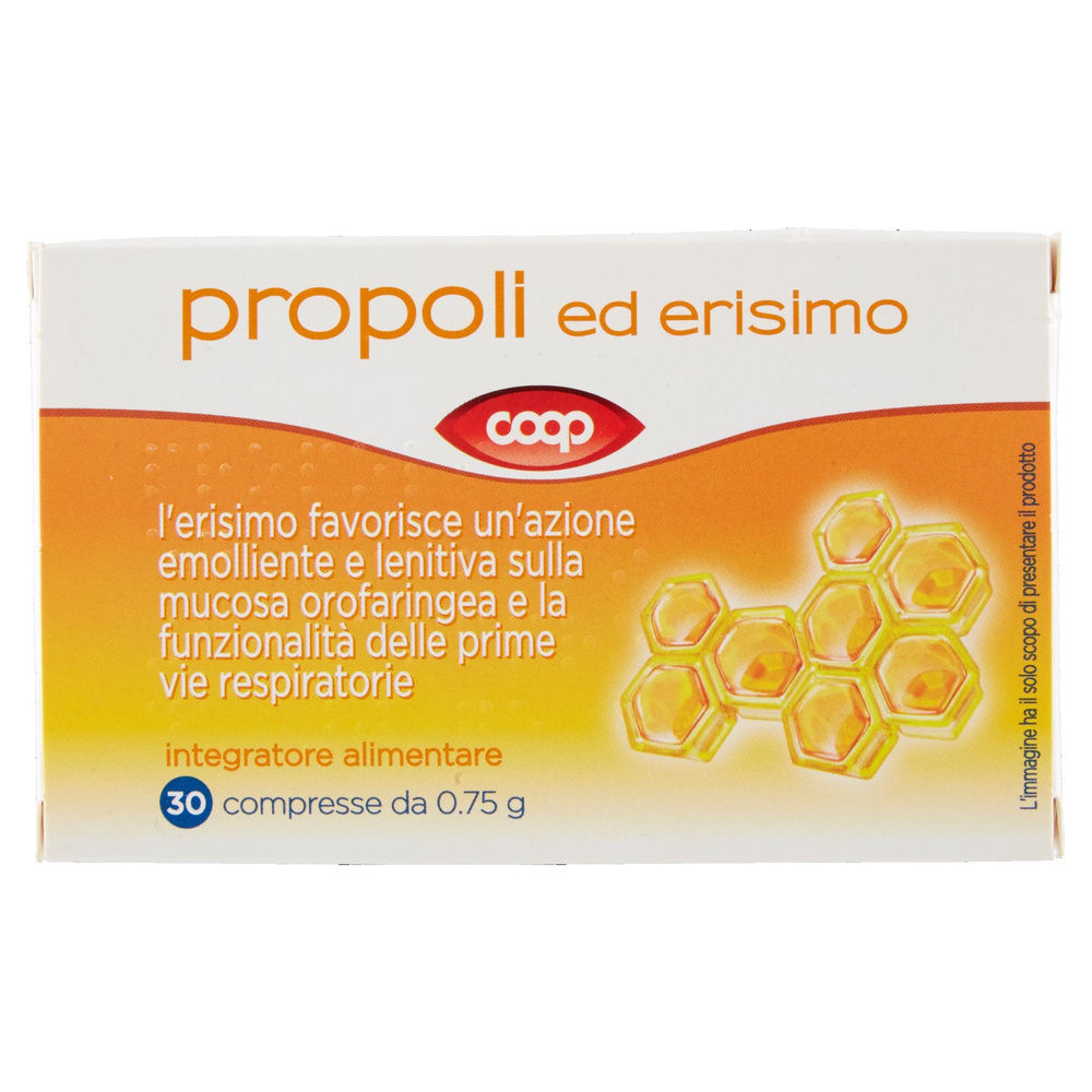 INTEGRATORE PROPOLI ED ERISIMO COOP SCATOLA 30 G22,5 - 3