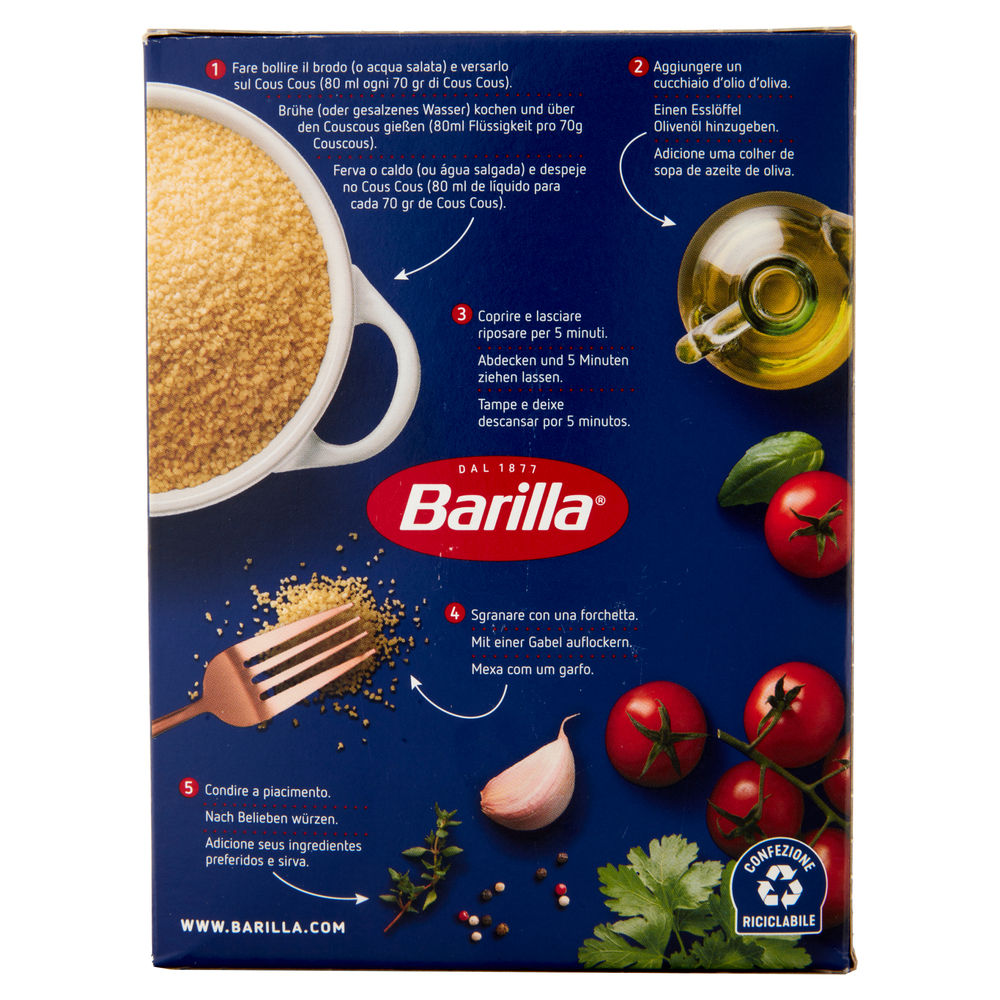 COUS COUS  BARILLA SCATOLA G. 500 - 1