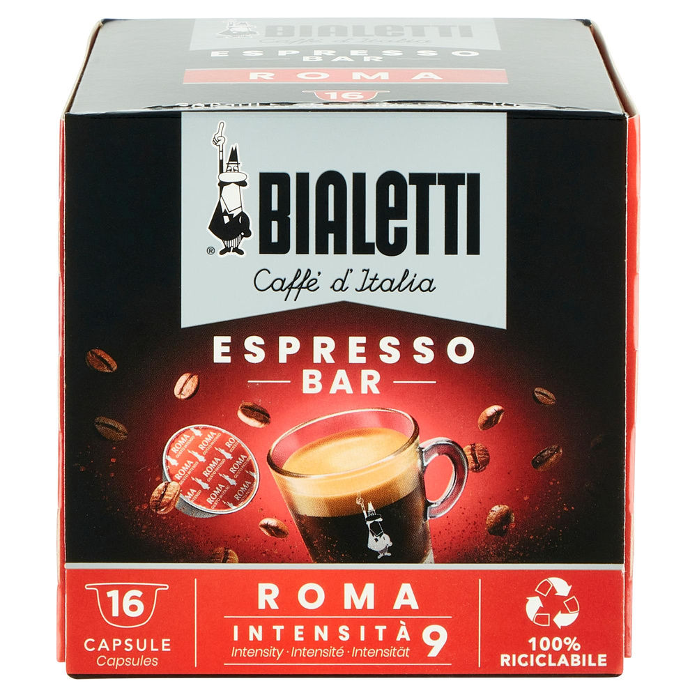 CAFFE' 16 CAPSULE BIALETTI ROMA GUSTO FORTE G 112 - 6