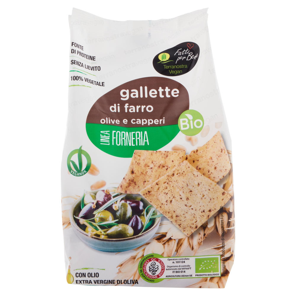 GALLETTE DI FARRO CAPPERI/OLIVELLE GR 200 - 0