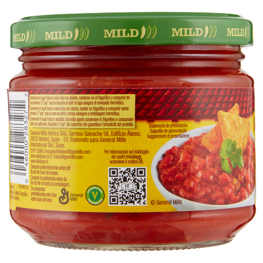 SALSA MESSICANA MILD DIP (SALSA MEDIO FORTE ) G  312 - 4