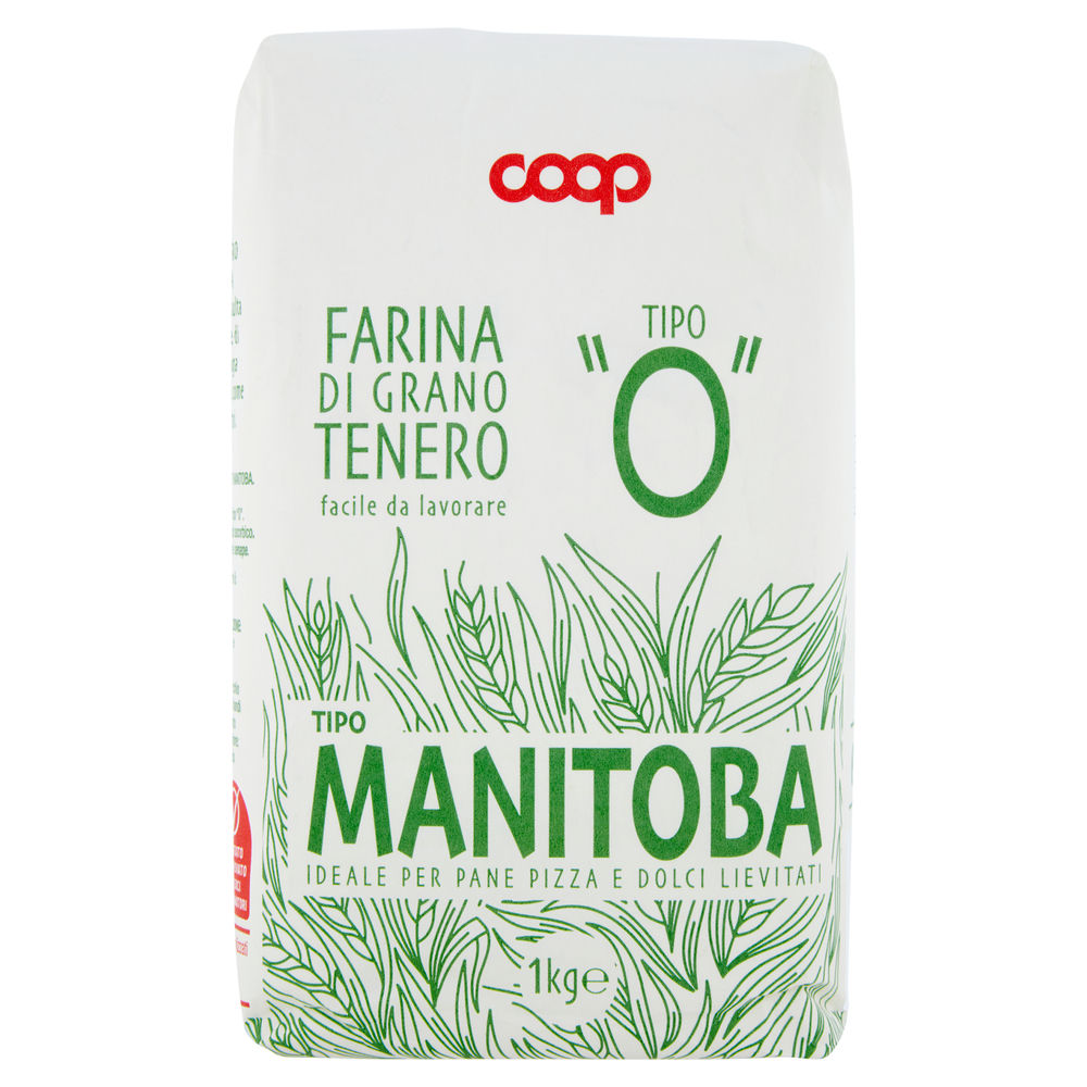 Farina di grano tenero tipo 0 manitoba coop sacchetto kg.1