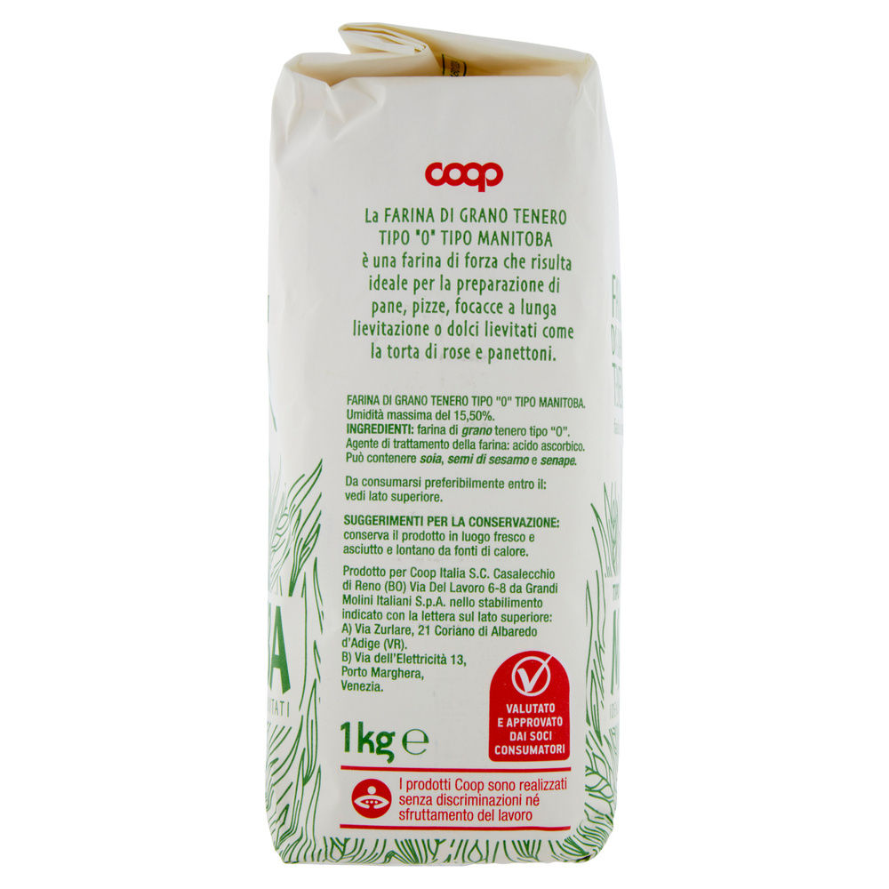 FARINA DI GRANO TENERO TIPO 0 MANITOBA COOP SACCHETTO KG.1 - 4