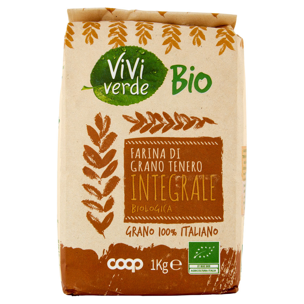 FARINA DI GRANO TENERO INTEGRALE BIO VIVI VERDE COOP SACCHETTO KG.1 - 1