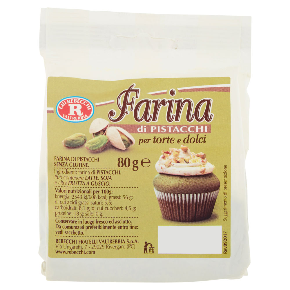 FARINA DI PISTACCHIO  REBECCHI SACCHETTO G 80 - 0