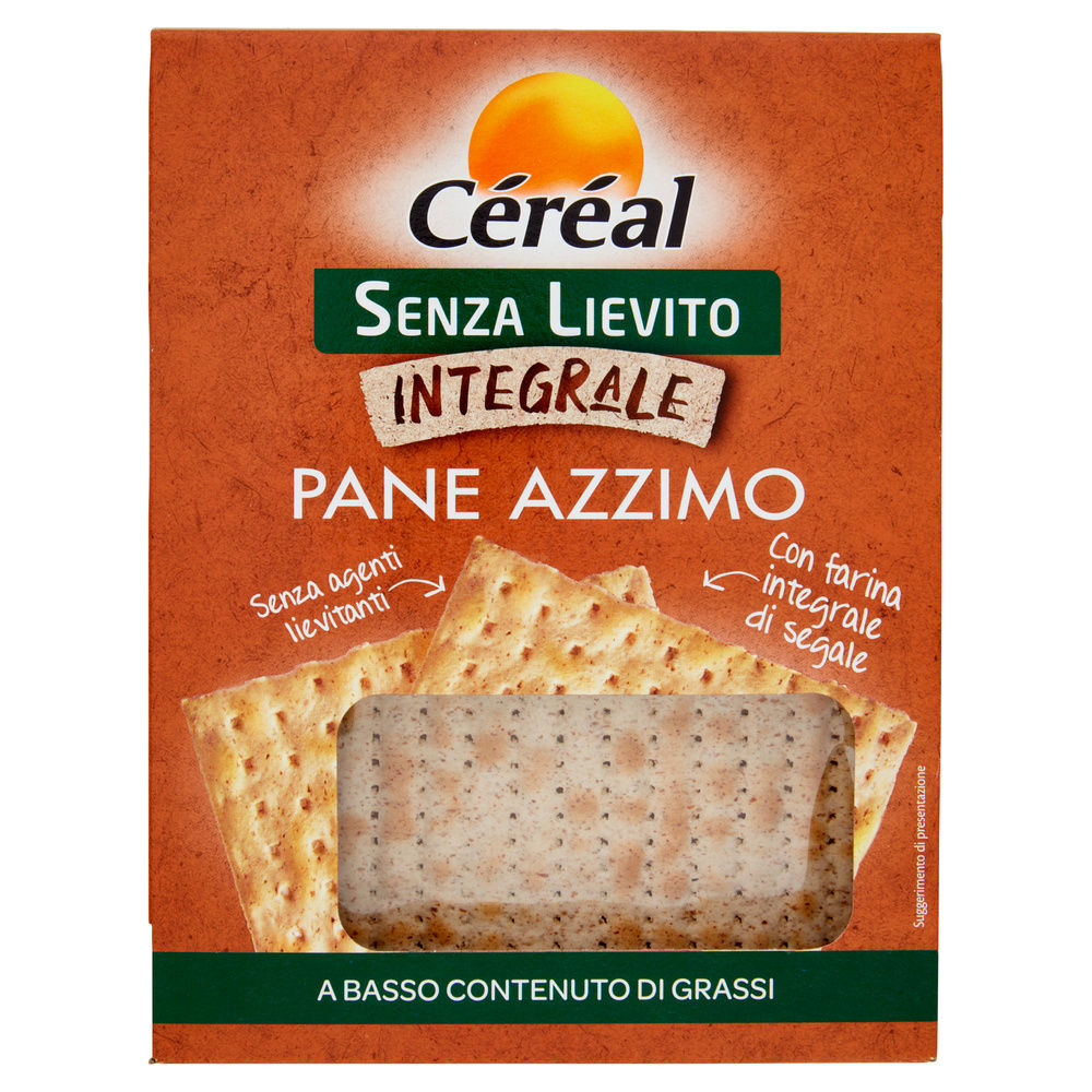PANE AZZIMO CROCCANTE INTE G ALE SENZA LIEVITO CEREAL G  180 - 3